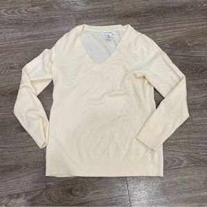 Banana republic pale yellow long sleeve